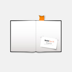 Vector book spread on white background Vector
