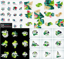 Infographic geometric layouts