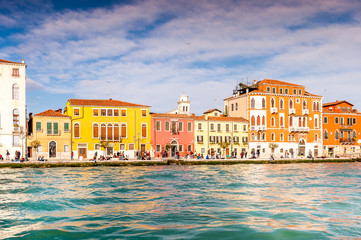 Fototapeta na wymiar Canale della Giudecca à Venise, Italie