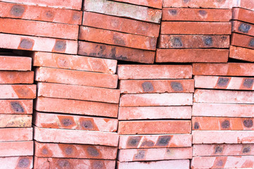 Red brick-lined sheet background and texture