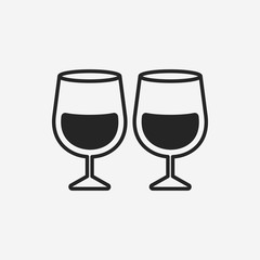 Glass cup icon