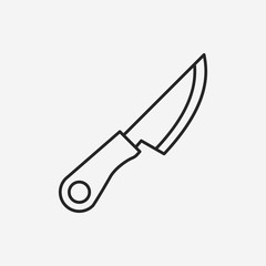 knife line icon