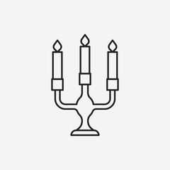 Obraz na płótnie Canvas Candlestick line icon
