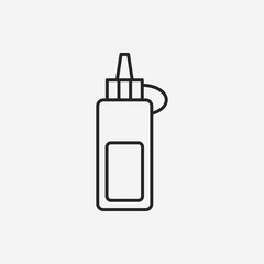 sauce bottle line icon