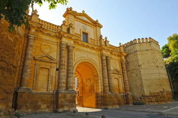 Córdoba gateway, ramparts of Carmona, Seville, Spain