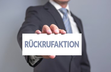 Rückrufaktion
