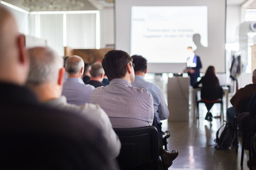 Audience in the lecture hall.