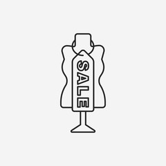 sale discount line icon