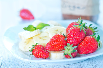 strawberry with banana