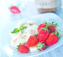 strawberry with banana