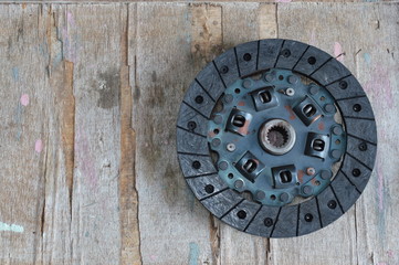 car clutch on wooden board
