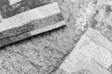 Industrial Abstract Black & White Background