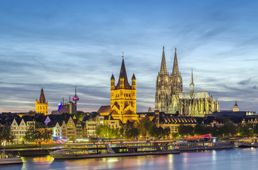 Blick auf Köln, Deutschland