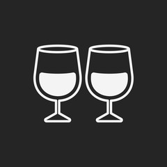 Glass cup icon
