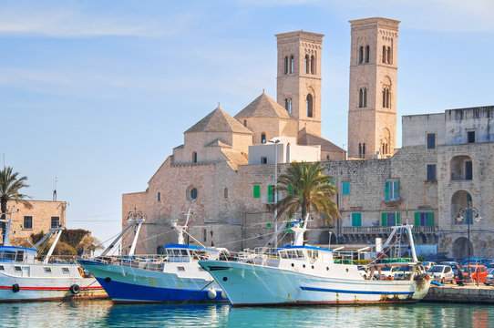 Panoramic view of Molfetta. Puglia. Italy. 