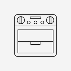 oven line icon