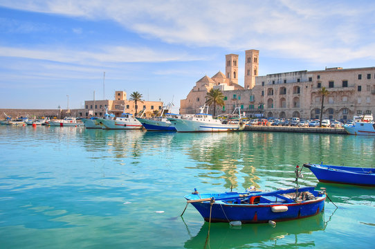 Panoramic view of Molfetta. Puglia. Italy. 