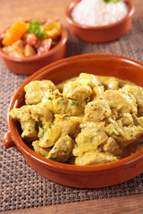 chicken and curry sauce
