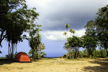 Camp on the mountain