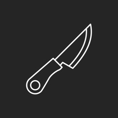 knife line icon