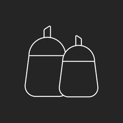 sauce bottle line icon