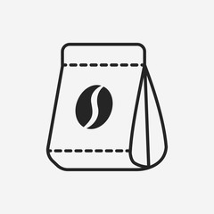 coffee bean bag icon