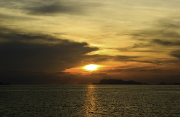 Sunset at Koh Samui island