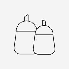 Obraz premium sauce bottle line icon