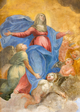 Rome - fresco of Immaculate Conception in San Agostino church