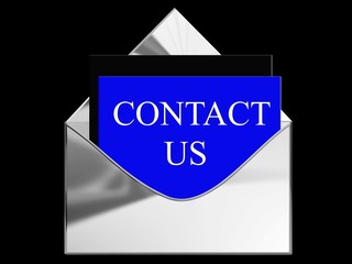 contact us avec enveloppe