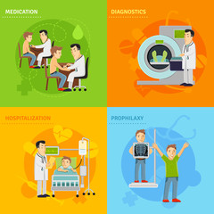 Hospital Treatment Concept