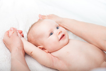 Infant arm massage