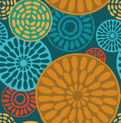 Seamless geometric, tribal vintage patterns