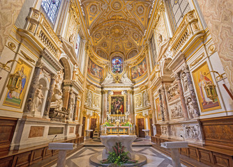 Rome - sanctuary in church Santa Maria dell Anima.