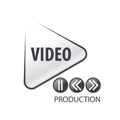 vector logo in the form of the play button