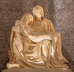 Rome - statue of Pieta in church Santa Maria dell Anima