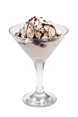 Ice cream in a glass