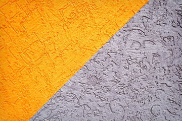 Grey and orange concrete wall texture