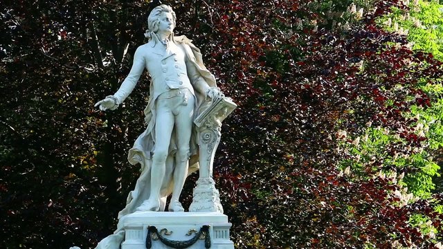 Mozart Denkmal Wien Burggarten