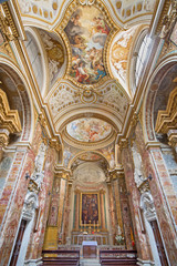 Fototapeta na wymiar Rome - church Chiesa di San Nicola dei Lorensi 