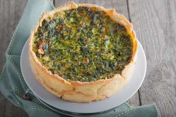 Spinach quiche