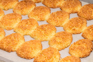 Fresh baked coconut cookies.