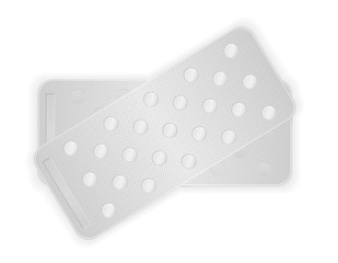 medical pills in package for treatment vector illustration