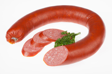 Sausage With Greenery
