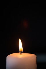 Blazing candle