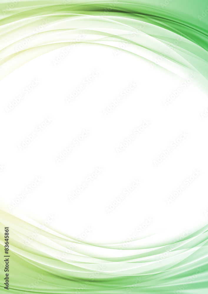 Wall mural bright soft line border certificate layout