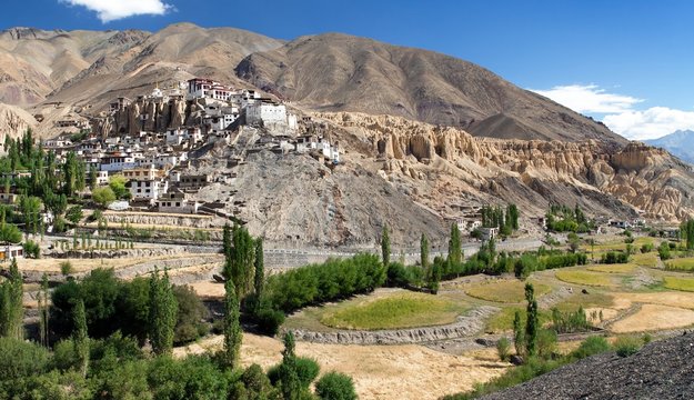 Lamayuru gompa - buddhist monastery in Indus valley