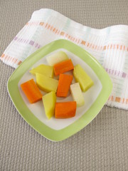 Stückchennahrung für Babys für Baby-led weaning