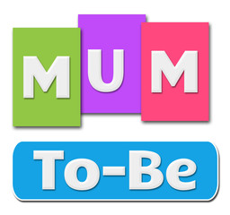 Mum To Be Colorful Stripes 