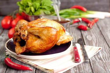 Roasted chicken